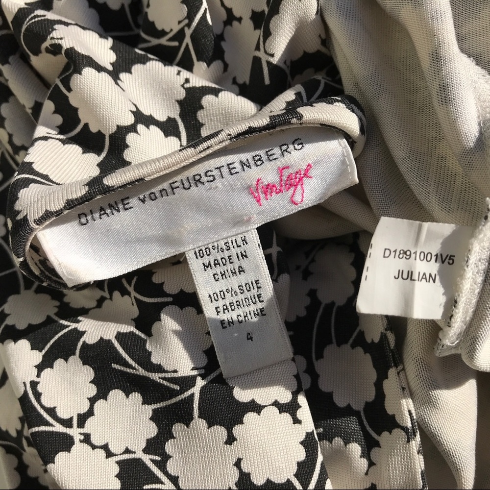 DIANE VON FURSTENBERG  vintage wrap Julian DRESS 4 silk - Picture 4 of 5